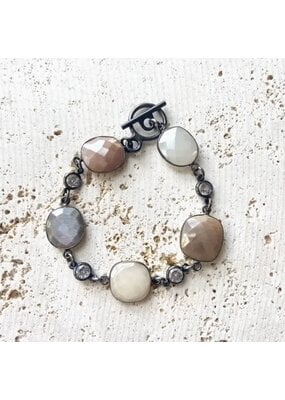 VB & CO Multi Moonstone Bracelet