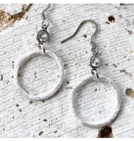 VB & CO Silver Circle Hoop Earring