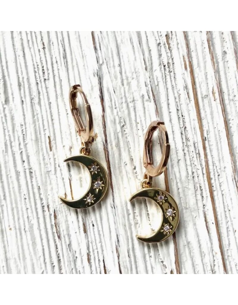 VB & CO VB & CO Moon Charm Earring