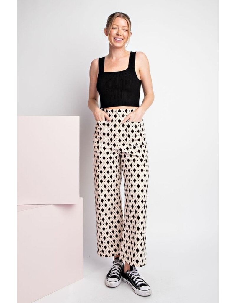 ee:some ee:some Printed Pants with Pockets