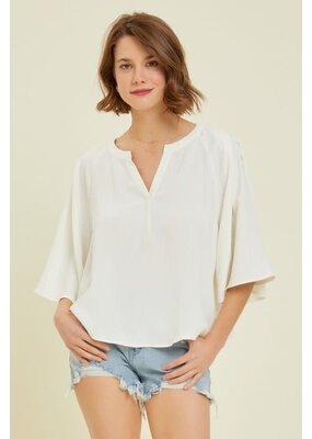 Heyson Split Neck Blouse