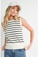 Bluivy Bluivy Striped Muscle Knit Tank Top