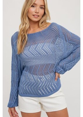 Bluivy Open Knit Pullover