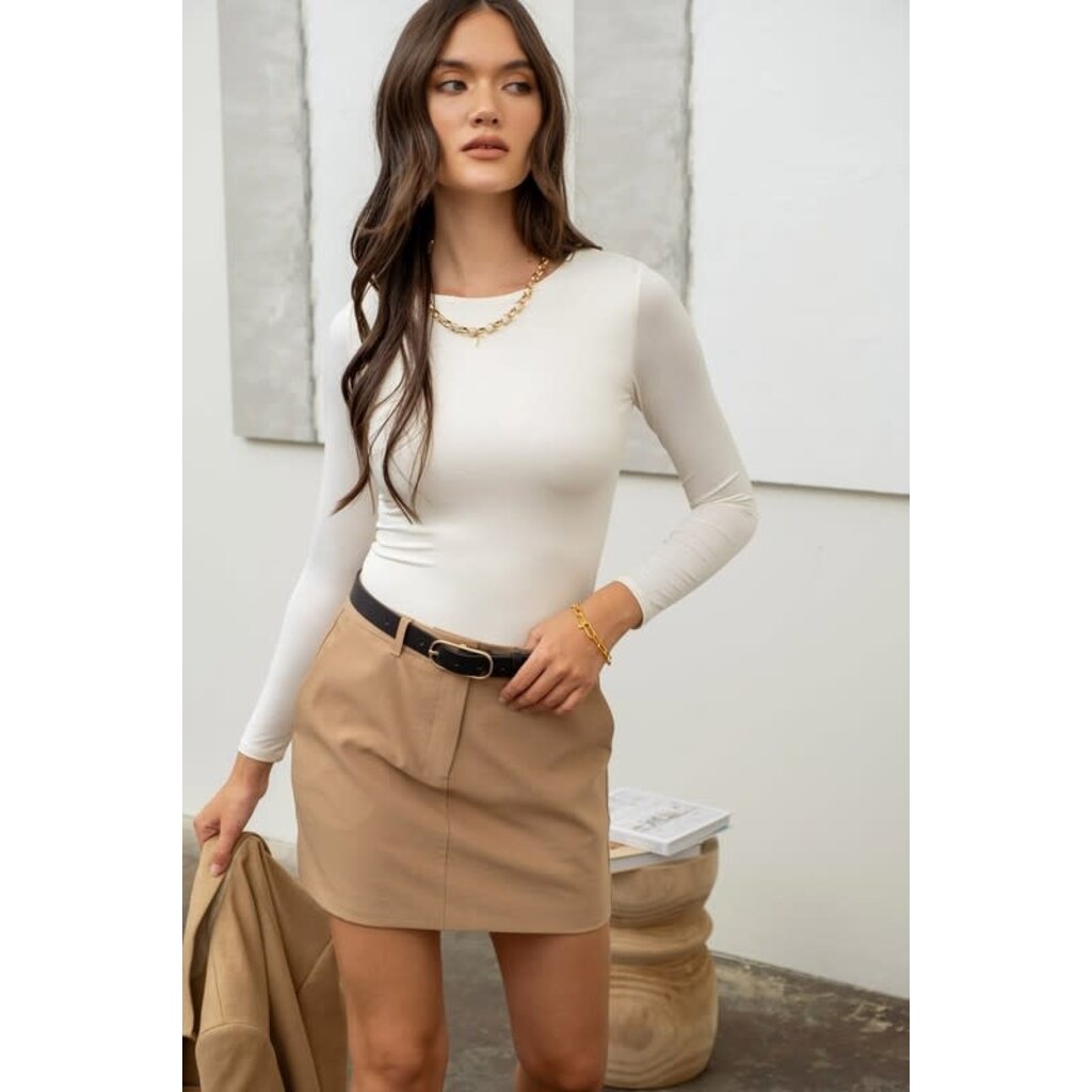 Blu Pepper Blu Pepper Fitted Knit Top