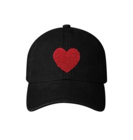 Fashion City Fuzzy Heart Baseball Cap