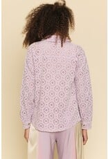 Mystree Mystree Button Front Closure Lace Jacket