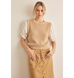 In February Puff Sleeve Knit Sweater