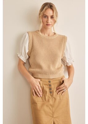 In February Puff Sleeve Knit Sweater