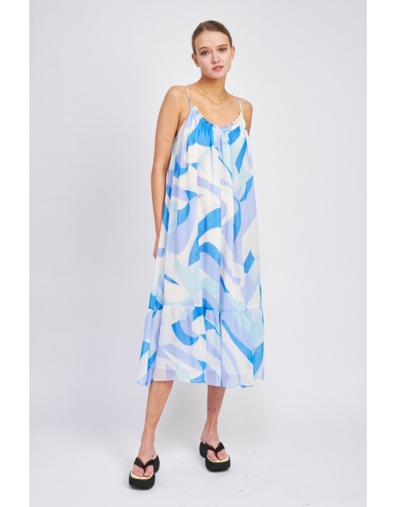 Jacquie the Label Jacquie the Label Printed Take Away Maxi Dress