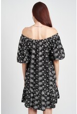 Jacquie the Label Jacquie the Label Bell Sleeve Printed Dress
