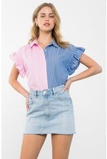 THML THML Colorblock Striped Top