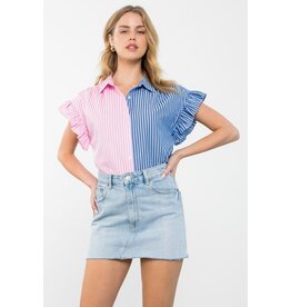 THML Colorblock Striped Top