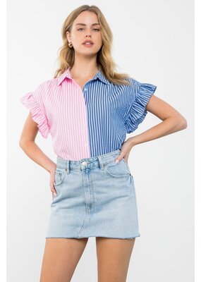 THML Colorblock Striped Top