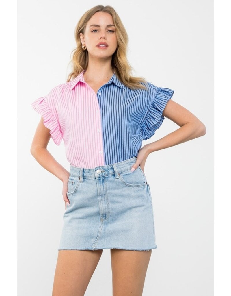 THML THML Colorblock Striped Top