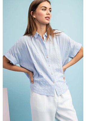 ee:some Short Sleeve Button Down Top
