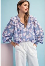ee:some ee:some Floral Print Long Sleeve Top