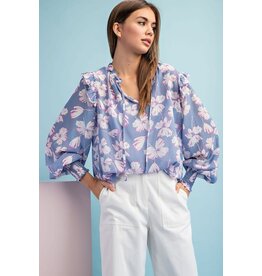 ee:some Floral Print Long Sleeve Top