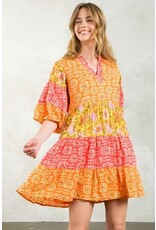 THML THML Tiered Print Dress