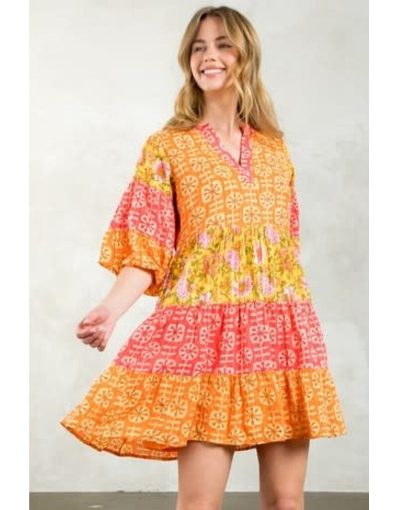 THML THML Tiered Print Dress