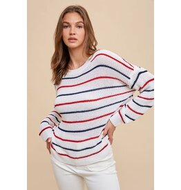 Anniewear Stripe Sweater Top