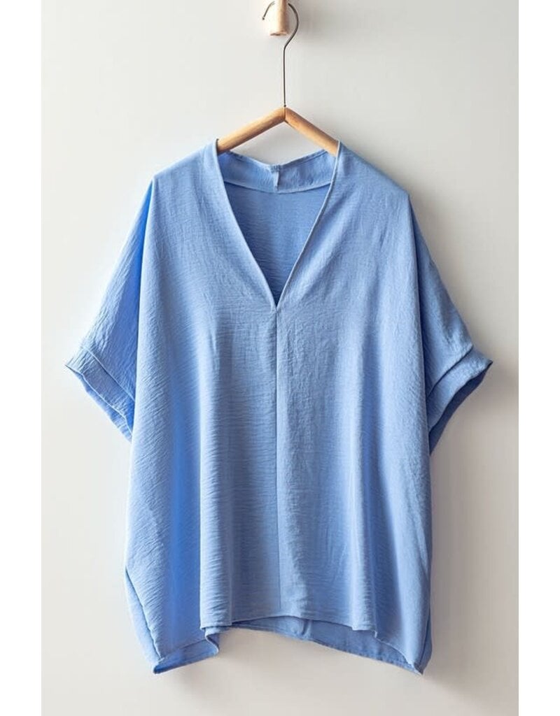 Trend Notes Trend Notes Oversized V Neck Top