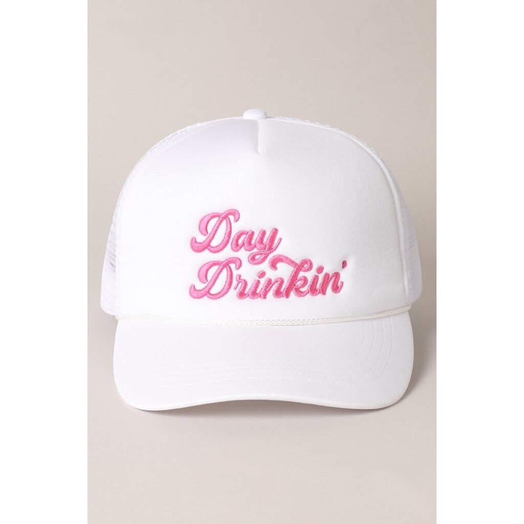 Fashion City Fashion City Day Drinkin' Embroidered Trucker Hat