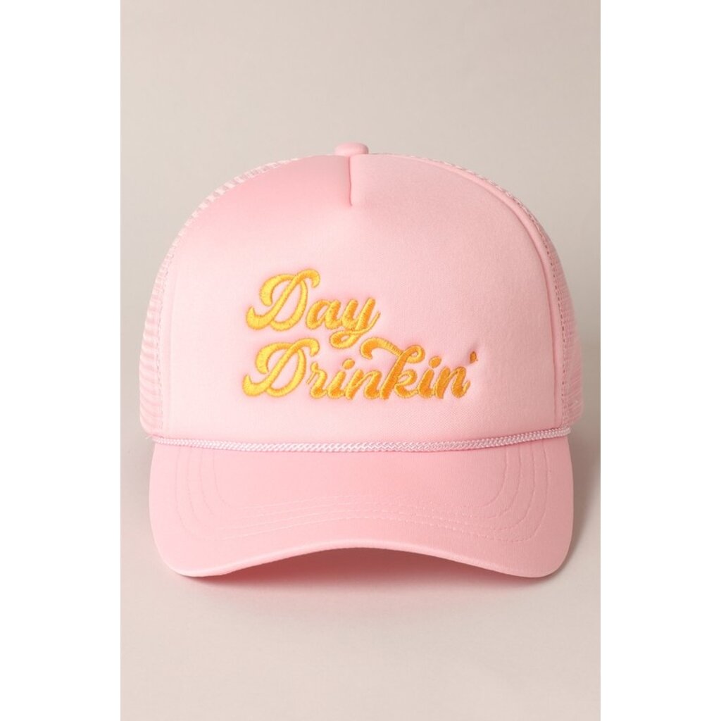 Fashion City Fashion City Day Drinkin' Embroidered Trucker Hat
