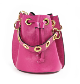 German Fuentes Leather Bucket Bag