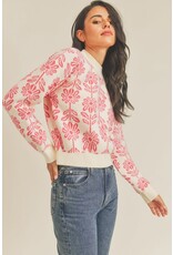 &Merci &Merci Floral Pattern Knit Sweater