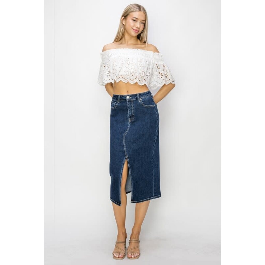 Risen Risen High Rise Midi Skirt