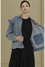 Grade & Gather Grade & Gather Ruffle Denim Jacket