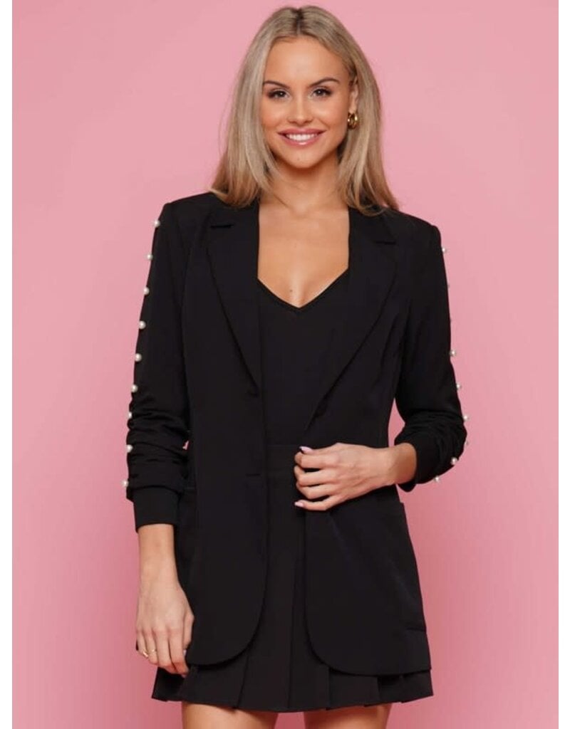 Why Dress Why Dress Pearl Sleeve Blazer