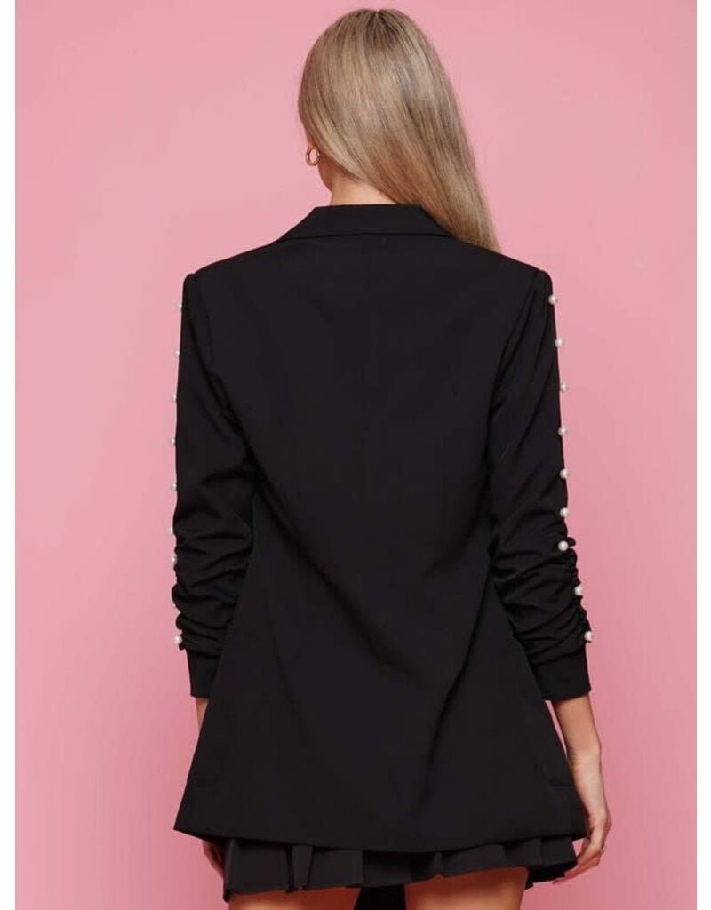 Why Dress Why Dress Pearl Sleeve Blazer