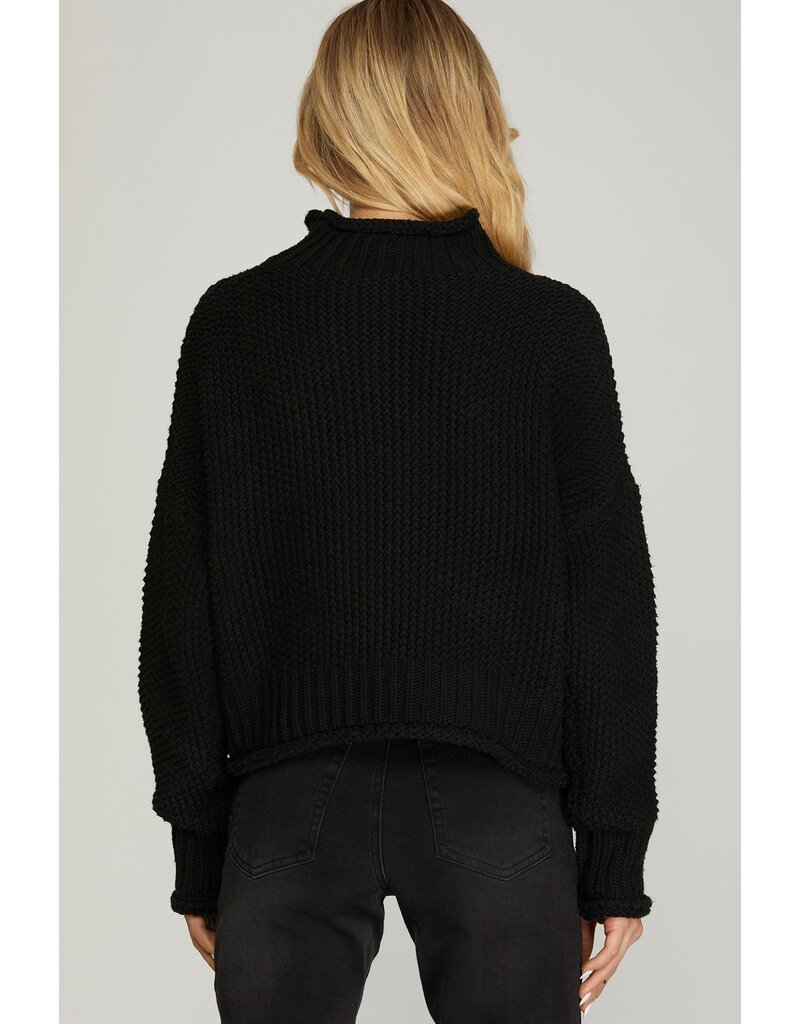 She + Sky She + Sky Turtle Neck Sweater Top