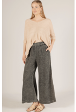 Before You Before You Mineral Wash Gauze Wide Leg Pants