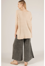 Before You Before You Mineral Wash Gauze Wide Leg Pants