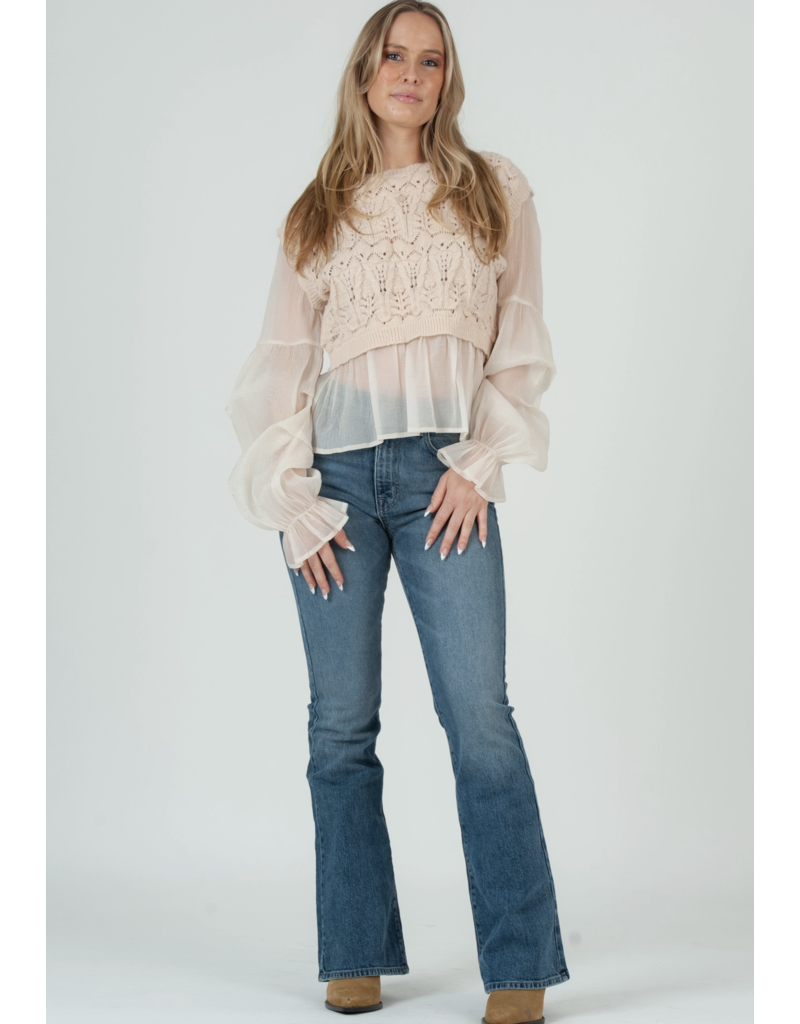 Lucca Lucca Noelle Layered Blouse