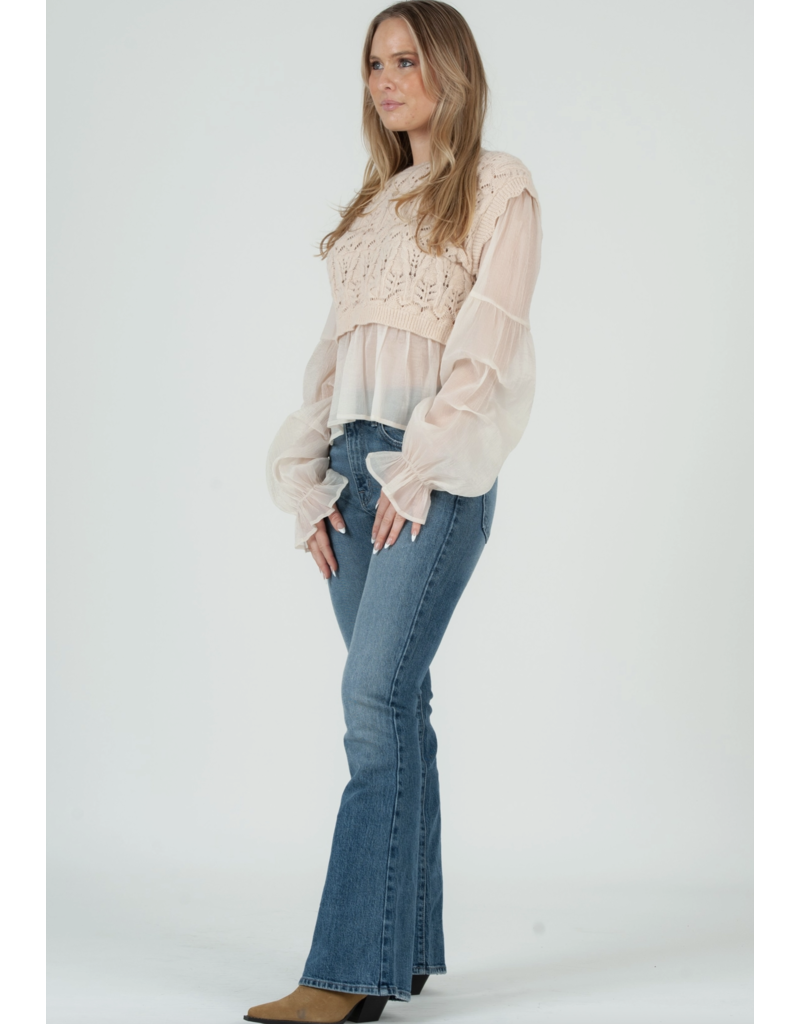 Lucca Lucca Noelle Layered Blouse