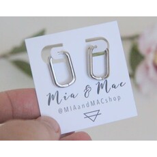 Mia and Mac Mia and Mac Silver U Shaped Huggies