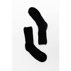 Leto Collection Leto Collection Cozy Hybrid Ribbed Crew Socks