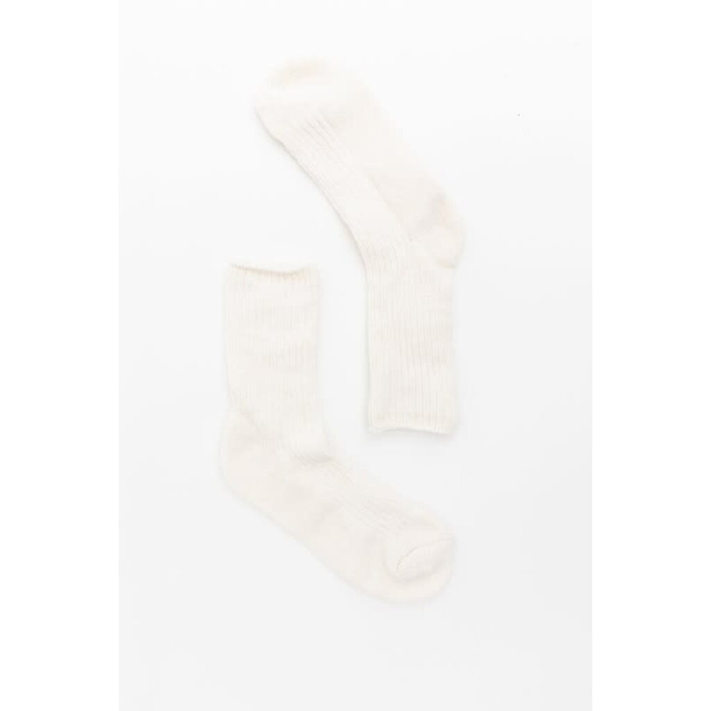 Leto Collection Leto Collection Cozy Hybrid Ribbed Crew Socks