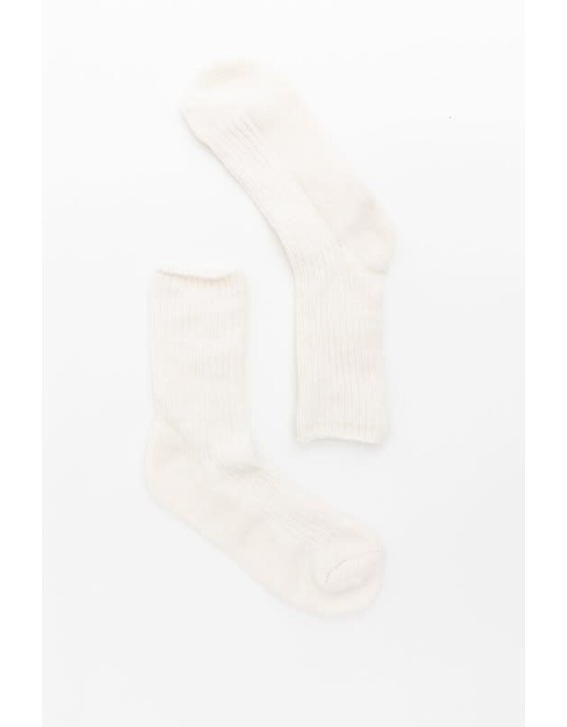 Leto Collection Leto Collection Cozy Hybrid Ribbed Crew Socks