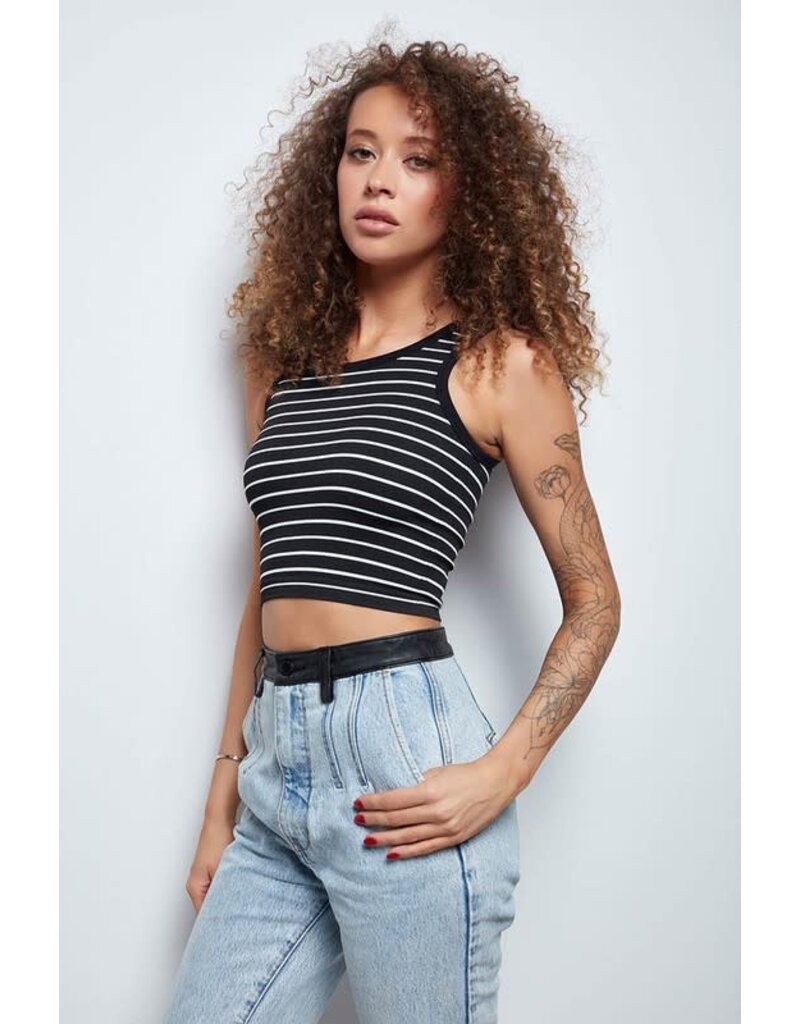 Youme Youme Striped Seamless Tank Top