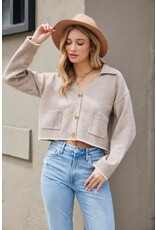 Idem Ditto Idem Ditto Contrast Stitched Cardigan