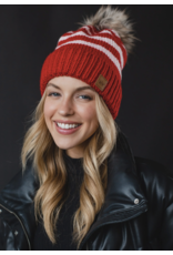 Panache Apparel Panache Apparel Striped Pom Hat