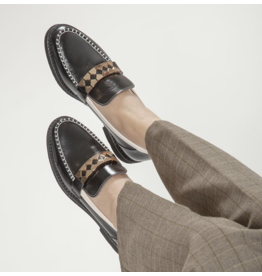 All Black Clip & Stitch Loafer