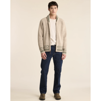 Pendleton Salmon Falls Zip Up Lambswool Cardigan