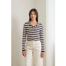 Heyson Heyson Vintage Charm Striped Cardigan