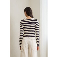Heyson Heyson Vintage Charm Striped Cardigan
