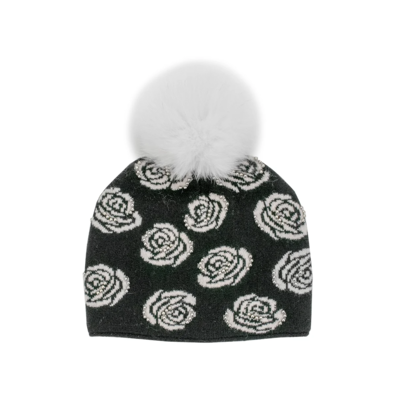 Mitchie's Matchings Rose Pattern Knit Hat